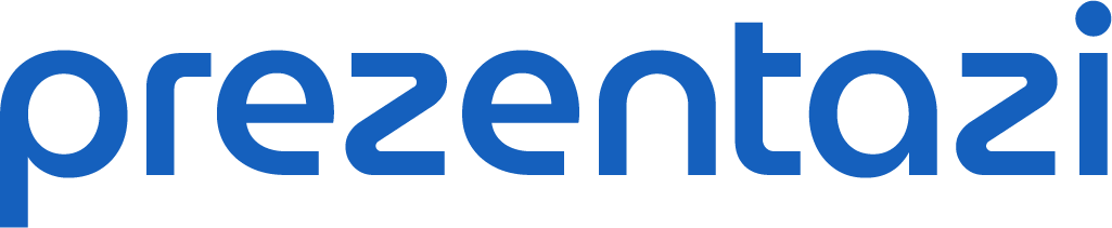 prezentazi text blue
